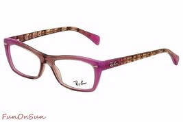 Ray Ban Eyeglasses RB5255 5489 Purple  Rectangle Frame 51mm Authentic - $65.96