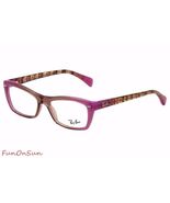 Ray Ban Eyeglasses RB5255 5489 Purple  Rectangle Frame 51mm Authentic - $65.96