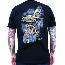 Black Market Art Tee From The Ashes Custom Japanese Tattoo Style Dragon ... - £20.50 GBP