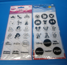 EK Success Disney Mickey&amp; Freinds PSPS015 &amp; Princess  PSPS013 Clear Stam... - $15.00