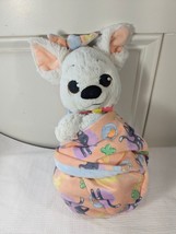 Disney Babies Bolt Plush Swaddle Blanket Parks pouch Stuffed animal whit... - $25.00