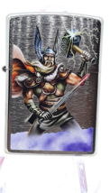 Thor The Thunder God Authentic Zippo Lighter Brushed Chrome Finish - £23.64 GBP