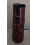 *Starbucks Brushed Red Iridescent Mistletoe 16oz Stainless Steel NEW WIT... - $39.03