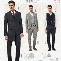 DapperStitch Men&#39;s Suit Pattern 6871: Jackets, Waistcoats &amp; Trousers - £50.35 GBP