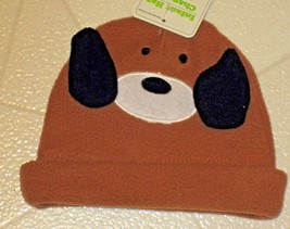 Puppy Dog Baby Infant Hat Brown Soft Fleece New With Tags Unisex - £4.37 GBP
