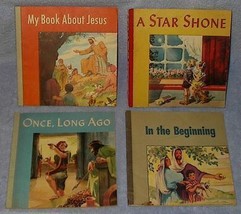 Set of four Childrens Christian Stories ca 1949 Vintage - £10.16 GBP