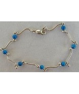Turquoise silver bracelet - $28.72 CAD