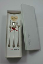 Castle Rose by Royal Crest Sterling Silver &quot;I Love You&quot; Serving Set 3pc Custom - £154.31 GBP