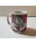 Bugs Bunny Looney Tunes Coffee Cup Tea Mug 1998 Gibson Warner Bros. Carrots - $16.70