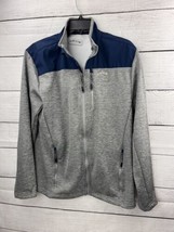 ORVIS Men&#39;s Bonded Mesh Fleece Full Zip Jacket ~ Gray ~ Size Medium - £15.69 GBP