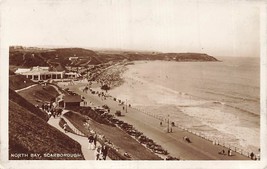 Scarborough North Yorkshire Inghilterra North Bay ~1937 Foto Cartolina - £7.92 GBP