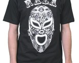 Raza Mens Black or Purple Lucha Libre Luchador Wrestling Campeon Mask T-... - £54.22 GBP
