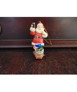 Trim-A-Tree Christmas Ornament Vintage #114 Coca-Cola Santa Cheers - $94.99 MXN