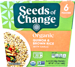 Seeds of Change Organic Quinoa Brown Rice 6x8.5 Ounce Pouches EXP 08/2026 - $25.14