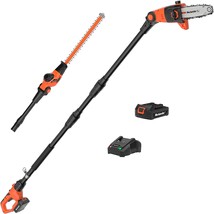Pole Saw 8-Inch Cordless Pole Saws For Tree Trimming And 18-Inch Pole Hedge - £152.29 GBP
