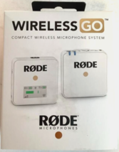 NEW Rode Wireless GO Compact Microphone System White Rechargable Batt Audio - £179.88 GBP