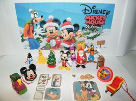 Disney Mickey Mouse Clubhouse Christmas Holiday Figure Set With Santa and More! - £12.63 GBP