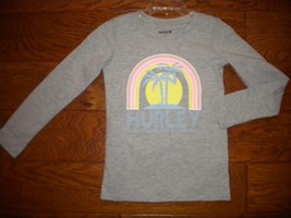 Hurley Girls Size 4/5 Gray Long Sleeve Shirt NWT - $10.79