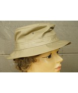 Modern Summer Vented Hat Khaki Twill Tan RN #42000 Large - £19.46 GBP