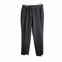 DANA BUCHMAN Womens Dress Pants Size 6 Dark Gray Stretch Pleat Pockets - £9.52 GBP