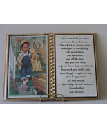 GRANDMOTHER DECORATED BOOK ~ BOY WITH DOGS - $13.50