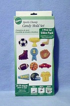 Wilton Candy Molds Set Sports Champ 3 Molds 20 Shapes New in Box - $7.99