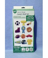 Wilton Candy Molds Set Sports Champ 3 Molds 20 Shapes New in Box 2104-1200 - $9.60 CAD