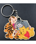 Disney Winnie the Pooh &amp; Friends Rubber Keychain Tigger Piglet Eeyore 3&quot;... - $9.49