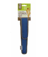 ChicoBag To-Go Ware RePEaT Utensil Sets Indigo (Dark Blue) Bamboo Fork, ... - $15.26