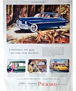 Packard Golden Anniversary Deer Woods New Hush 1949 Vintage Print Ad - $184.04 MXN