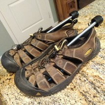 Keen Newport Waterproof Bison Brown Leather Sport Hiking Sandals Men’s S... - $48.51