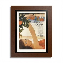 Vintage California Orange Framed Poster, Retro Wall Art, 70s Home Decor - $659.45 MXN+