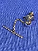 Tie Tack silver tone Metal Ball Necktie Pin Formal Wear Men&#39;s Jewelry - £22.36 GBP