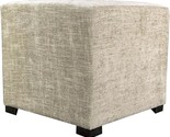 Merton Collection, Fabric Upholstered Modern Cube Foot Rest Ottoman With... - $214.99