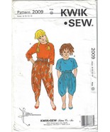 Kwik Sew Pattern #2009 Girls&#39; Tops &amp; Pants Sizes 8 10 12 14 Uncut - $5.00