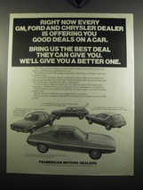 1971 AMC Sportabout, Gremlin, Hornet and Javelin Ad - Right now - £14.44 GBP