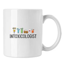 Funny Bartender Gift Cup, Intoxicologist Coffee Mug - £13.15 GBP