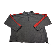 Graphite Sport Sweater Mens XXL Gray Red Lightweight Casual Fleece Pullover - £18.88 GBP