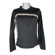 Nike Womens Dri-Fit Long Sleeve Top Size Small Gray &amp; Pink Athletic Shirt - $450.55 MXN