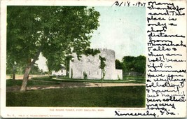 Vtg Cartolina 1907 Fort Snelling Minnesota Il Rotondo Torre - Undiv Dolce Bros - £5.31 GBP
