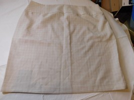 Courtenay Womens Mid Length (Knee Length) Skirt 24W plaid Off White Oatm... - £16.18 GBP