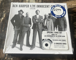 BEN HARPER &amp; THE INNOCENT CRIMINALS LIFELINE 2 DISC CD SET PLUS BONUS DV... - $20.14