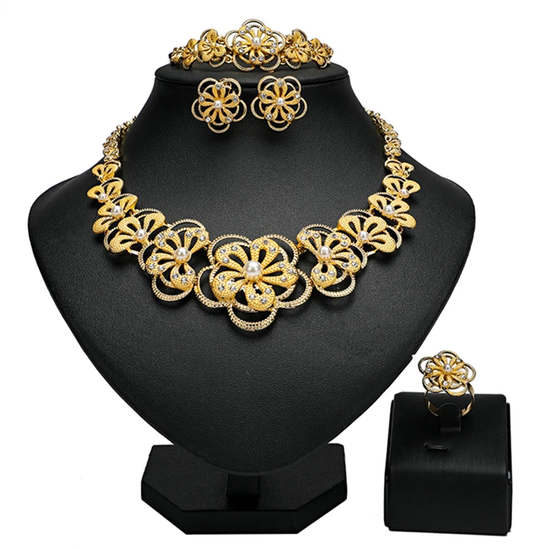 Wholesale Fashion African Designer Jewelry Set Nigerian Woman Wedding Necklace D - $33.38