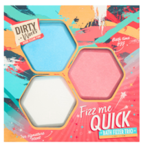 Dirty Works: Fizz Me Quick Bath Fizzer Trio - Coral Teal White Shimmer 2.12ozx3 - £11.06 GBP