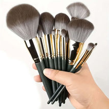 14-Piece Luxury Makeup Brush Set - Professional Full Face And Eye Detail... - $5.99