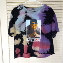 Tupac Cropped T Shirt Size Large Poetic Justice Tie Dye Crop Tee Philcos... - £9.55 GBP