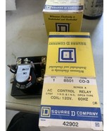 NEW SQUARE D CLASS 8501 TYPE CO-3 AC CONTROL RELAY DPST 1NO 1NC - $33.34 CAD
