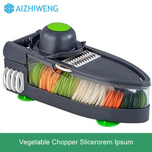 6-Blade Vegetable Chopper Slicer with Peeler and Hand Protector - Kitchen Tool - £14.74 GBP
