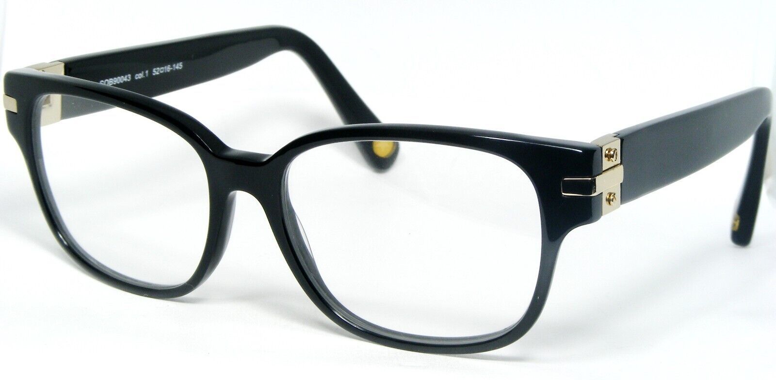 Stano &#39; Brian SOB90043 col.1 Noir/Or Lunettes Monture 52-16-145mm - $86.13