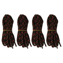 4 pairs 5mm Thick Heavy duty Round Hiking Work Boot Shoe laces Military Strings - £8.73 GBP